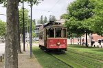 Historic streetcars in Porto